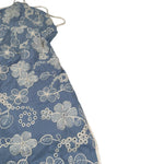 Coco' Et Mama' Tuta Inera Tinta Unita con Ricami per Bambina LYRA AZZURRO COCO' ET MAMA' 