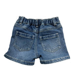 Moschino Short Tinta Unita In Denim per Neonata MUQ01P BLU MOSCHINO 