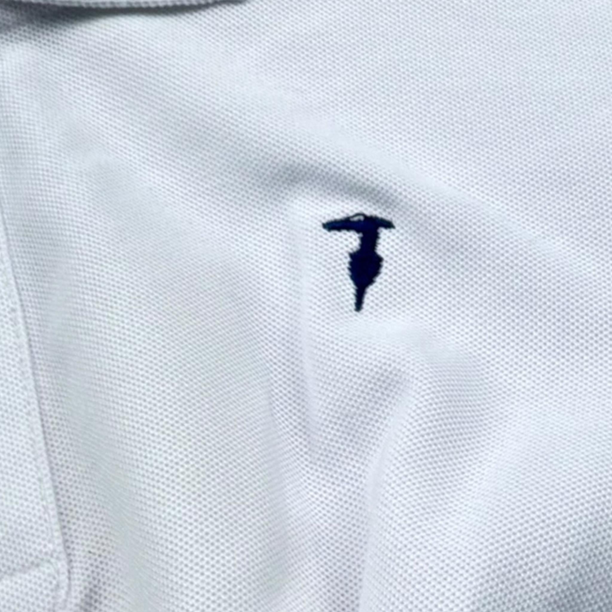 Trussardi Polo Modello Crop Tinta Unita per Bambina TGP26066PO BIANCO TRUSSARDI 