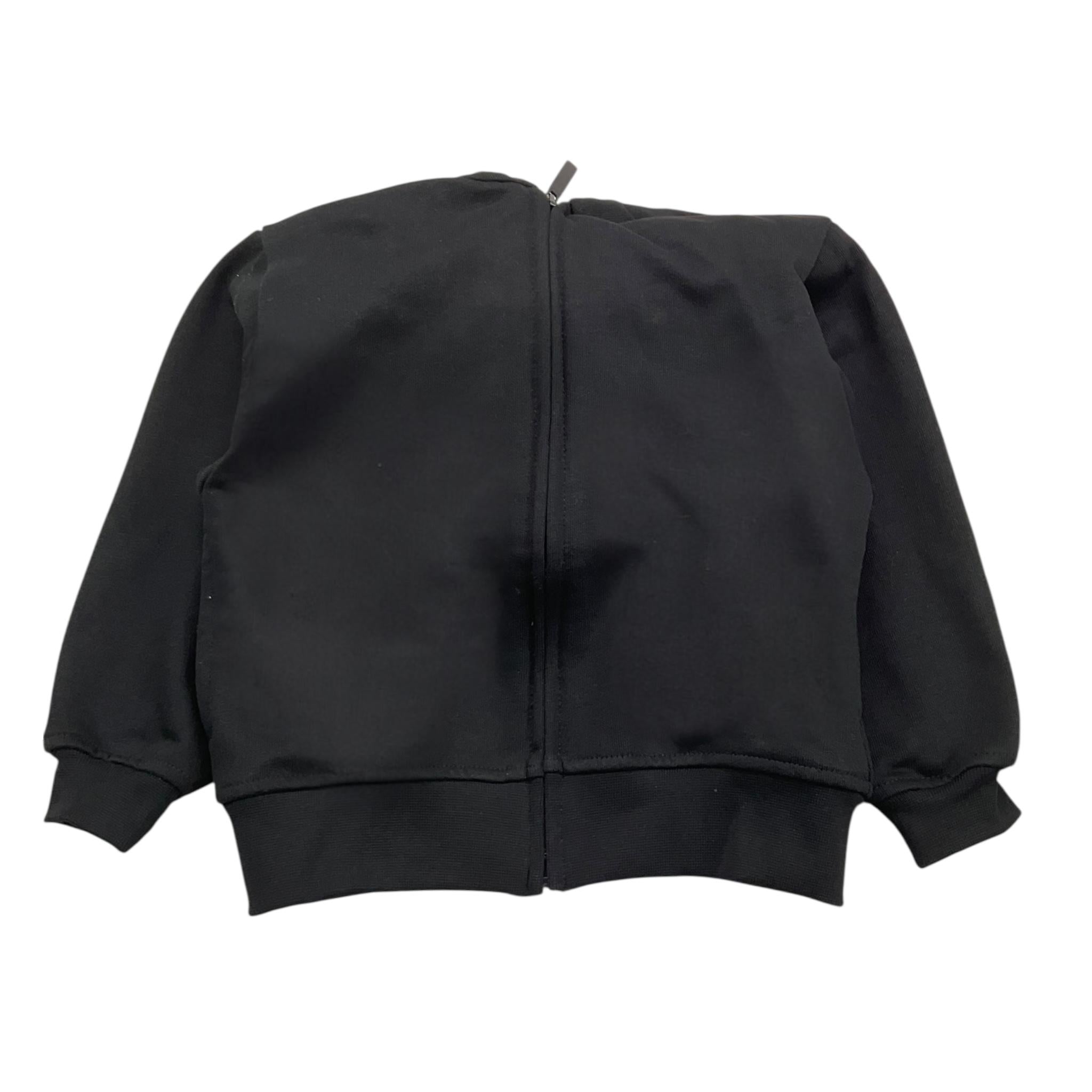 MOUSSE felpa tinta unita con zip e cappuccio Nero per Bambina HKFZ362B NERO MOUSSE 