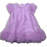 Liu Jo Abito Mezza Manica Tinta Unita con Tulle per Neonata HA5032 GLICINE LIU JO 