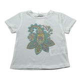 M+E' T-Shirt Girocollo tinta unita con Stampa Bianco per Neonata 1UE1862 BIANCO M+E' 