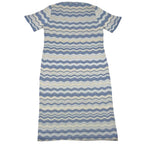 Nera 20.52 Abito Mezza Manica Tinta Unita con Fantasia per Bambina N15456MM AZZURRO NERA 20.52 