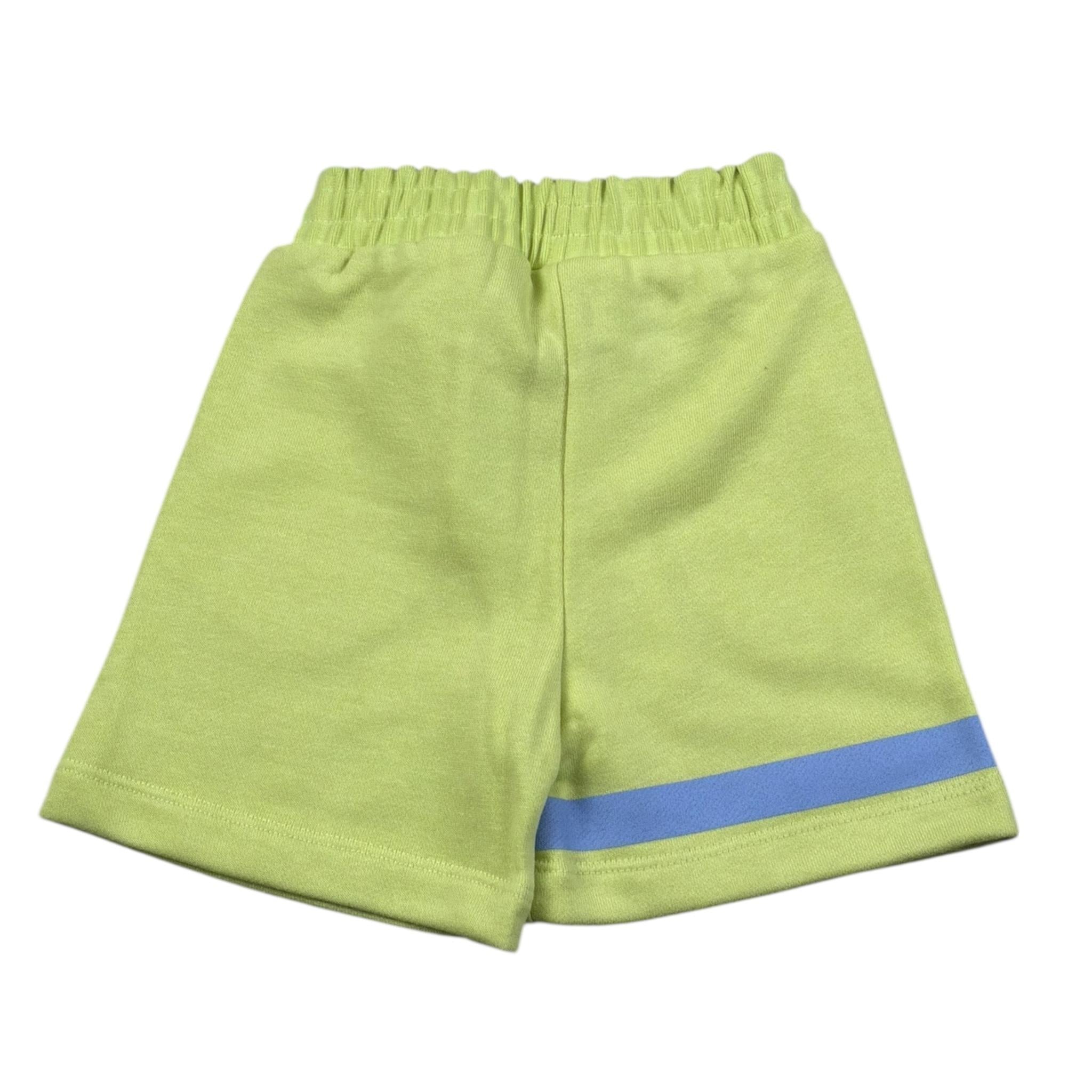 Iceberg Bermuda Felpa Tinta Unita con Stampa per Bambino BFICE5102BXXJ VERDE ICEBERG 