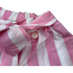 Le Bebe Short Fantasia A Righe per Neonata LBG6359 BIANCO/ROSA LE BEBE 