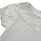 M+E' T-Shirt Tinta Unita con Colletto per Neonata UE1773NXX BIANCO M+E' 