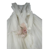 Mimilu' Abito Cerimonia Tinta Unita Giromanica per Bambina 540 PANNA MIMILU' 