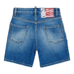 Dsquared2 Bermuda In Denim Tinta Unita per Bambino DQ2838XX AZZURRO DSQUARED2 