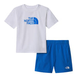 The North Face Completo 2 Pezzi T-Shirt-Bermuda  per Bambino NF0A8ANUTL4 BIANCO/COBALTO THE NORTH FACE 