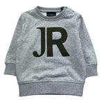 John Richmond Felpa Chiusa Girocollo Tinta Unita con Stampa per Neonato RIP26078FE GRIGIO JOHN RICHMOND 