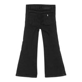 STELLA McCARTNEY jeans tinta unita con modello zampa Nero per Bambina TV6D40X NERO STELLA McCARTNEY 