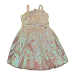 Liu Jo Abito Giromanica Tinta Unita Paillettata per Bambina GA5132 BIANCO LIU JO 