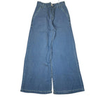 Lu Lu By Miss Grant Pantalone In Denim Modello A Palazzo Azzurro per Bambina LL3412 AZZURRO LU LU BY MISS GRANT 
