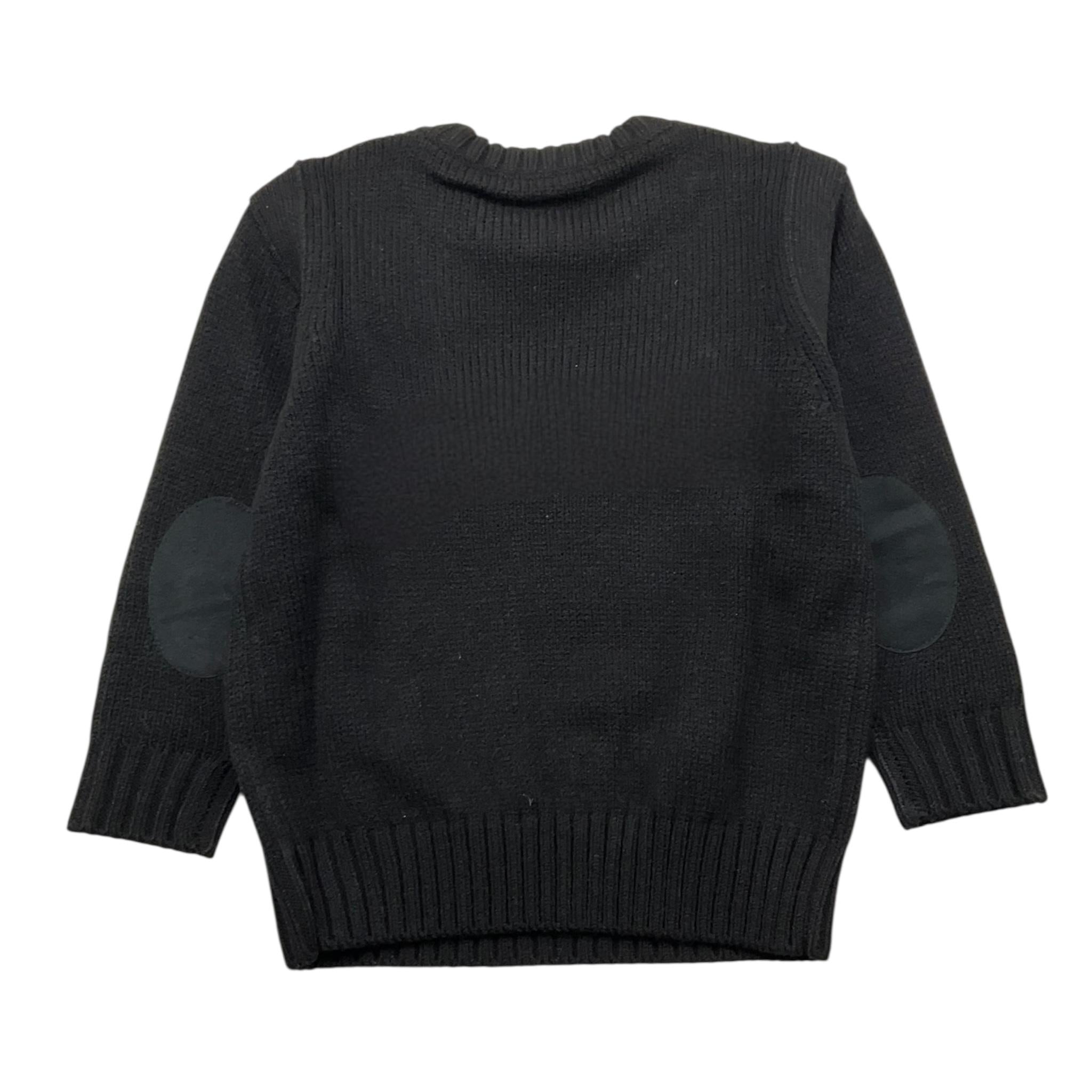 PAOLO PECORA maglia girocollo tinta unita Nero per Neonato PP3756N NERO PAOLO PECORA 