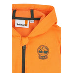 Timberland Felpa Tinta Unita con Zip E Cappuccio per Neonato T60487NX ARANCIONE TIMBERLAND 