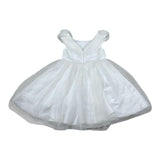 Abel & Lula Abito Cerimonia Tinta Unita con Applicazioni per Bambina 5006 BIANCO ABEL & LULA 