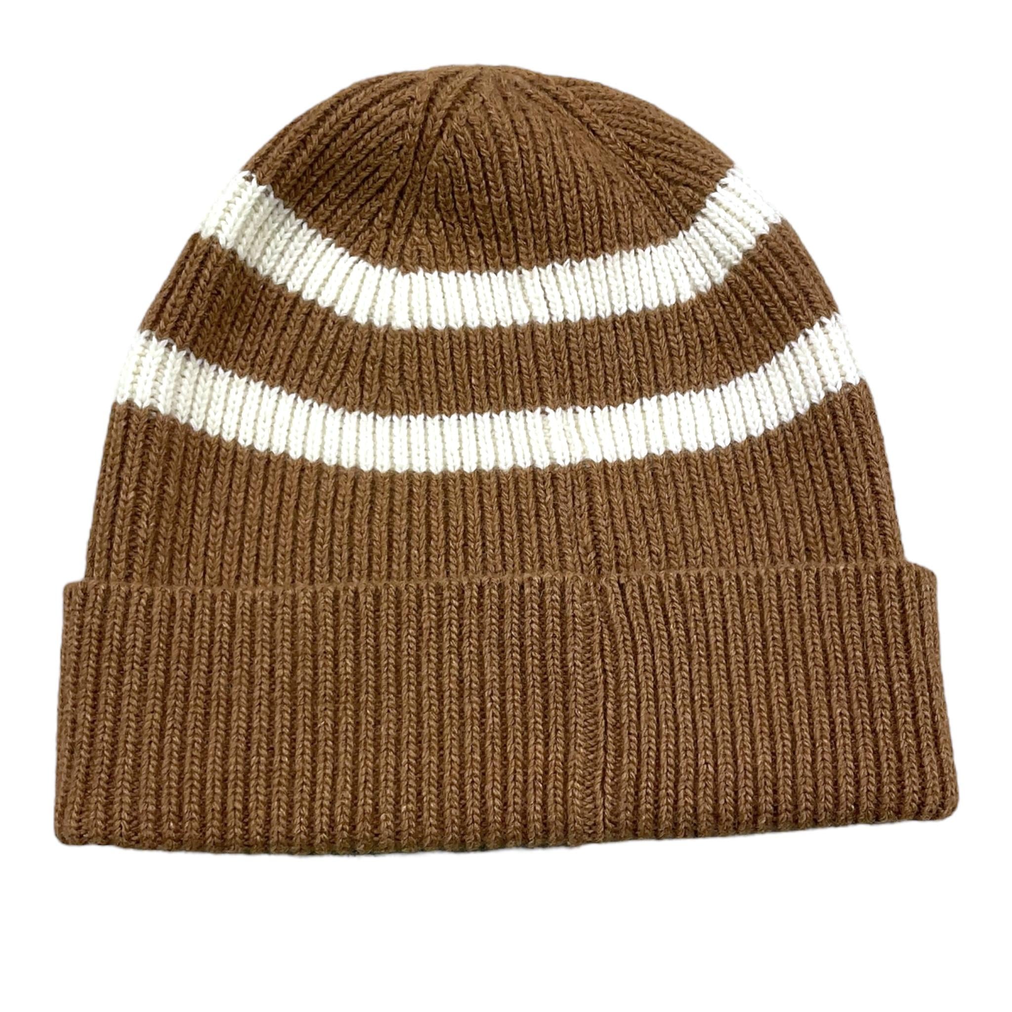 HERNO cappello tinta unita fantasia a righe Cammello per Bambino BER00013X CAMMELLO HERNO 