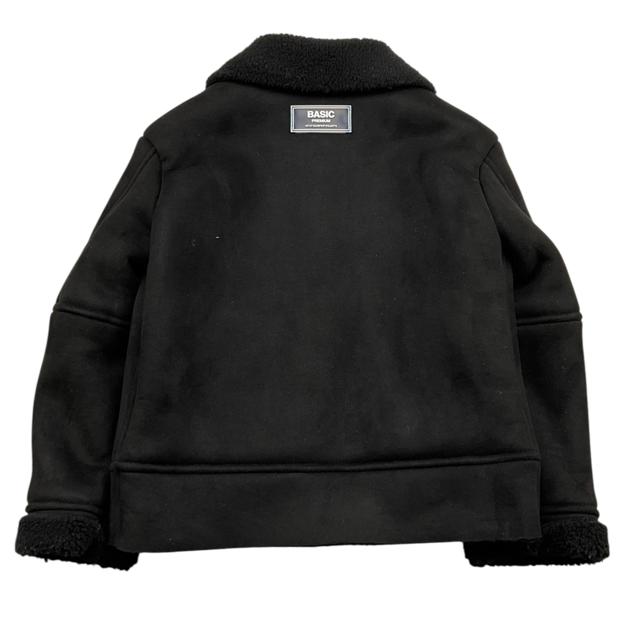 PAOLO PECORA montone tinta unita cn zip Nero per Bambino PP3844X NERO PAOLO PECORA 