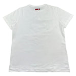 Monnalisa T-Shirt Girocollo Tinta Unita con Stampa per Bambino 255602 BIANCO MONNALISA 