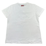 Monnalisa T-Shirt Girocollo Tinta Unita con Stampa per Bambino 255602 BIANCO MONNALISA 