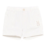 Moschino Bermuda Fantasia A Righe per Neonato MUQ01D BIANCO/BEIGE MOSCHINO 