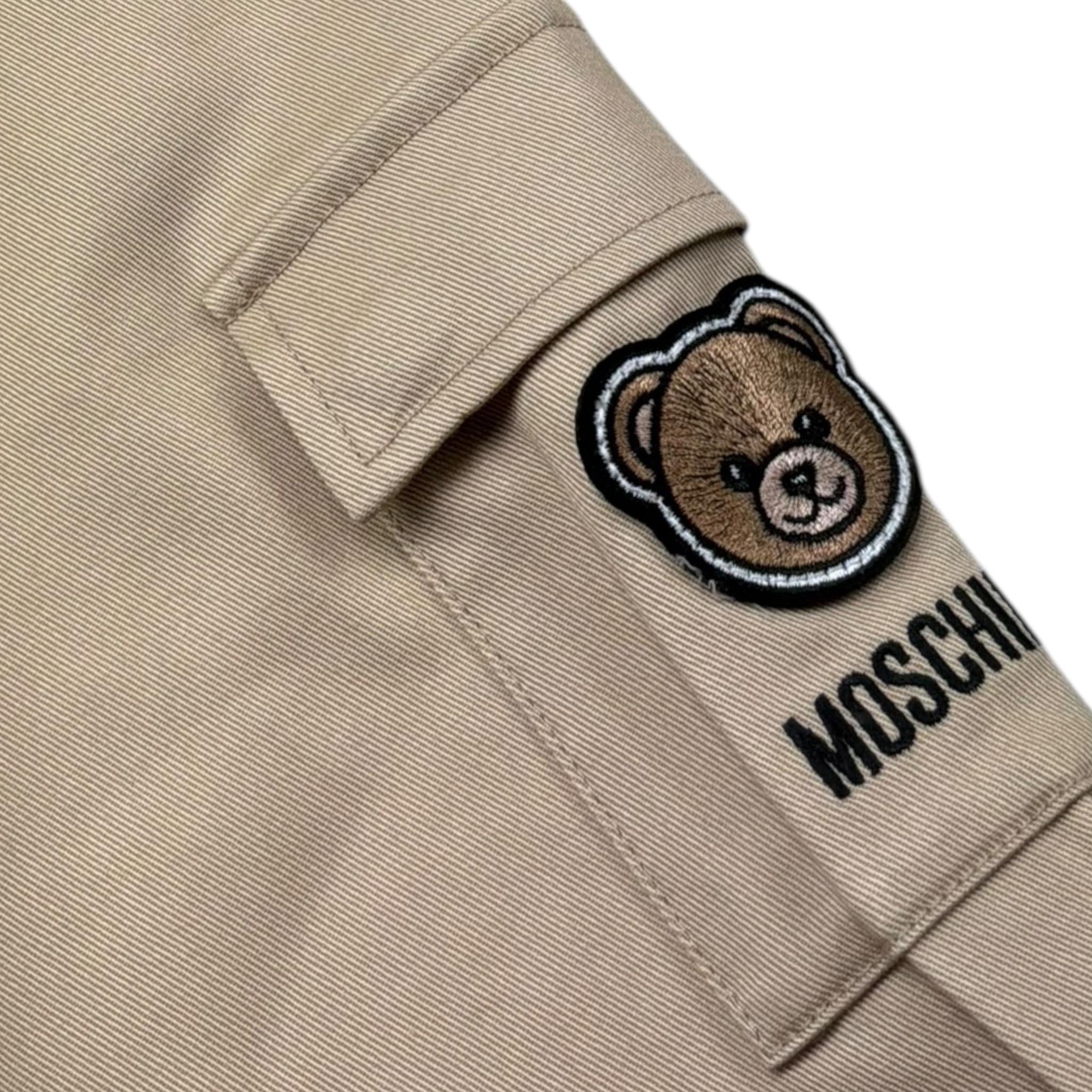 Moschino Pantalone Tinta Unita con Elastico In Vita per Neonato MUP05R BEIGE MOSCHINO 