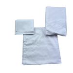 Le Bebe' Lenzuola Set 3 Pezzi Tinta Unita con Stampa per Neonata LBG6292 BIANCO LE BEBE' 