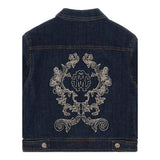 ROBERTO CAVALLI giubbino in denim tinta unita Blu per Bambina TJT42A BLU ROBERTO CAVALLI 