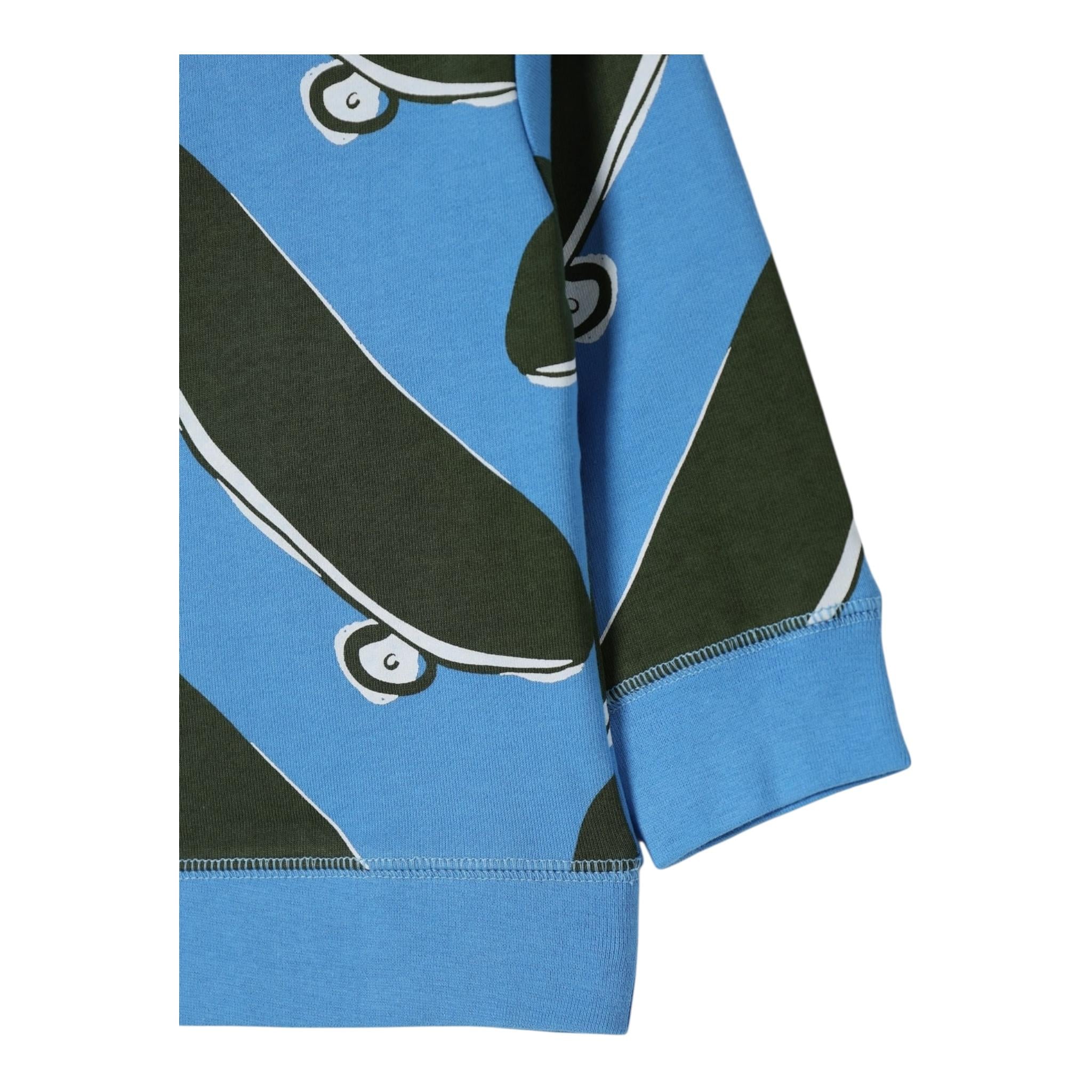 Stella Mccartney Felpa Girocollo Tinta Unita con Stampa per Neonato TW4Q50 COBALTO STELLA McCARTNEY 