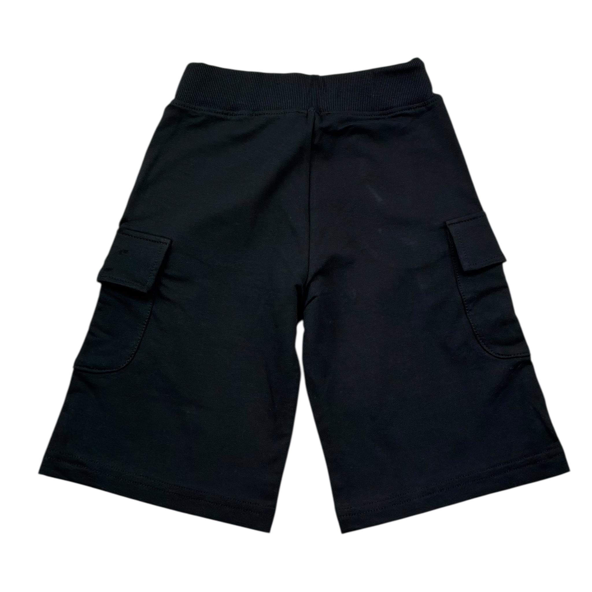 Zu+Elements Bermuda Tinta Unita con Tasconi per Bambino ZU254 NERO ZU+ELEMENTS 