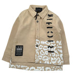 John Richmond Camicia tinta unita con Stampa Beige per Neonato RIP23059CANH BEIGE JOHN RICHMOND 