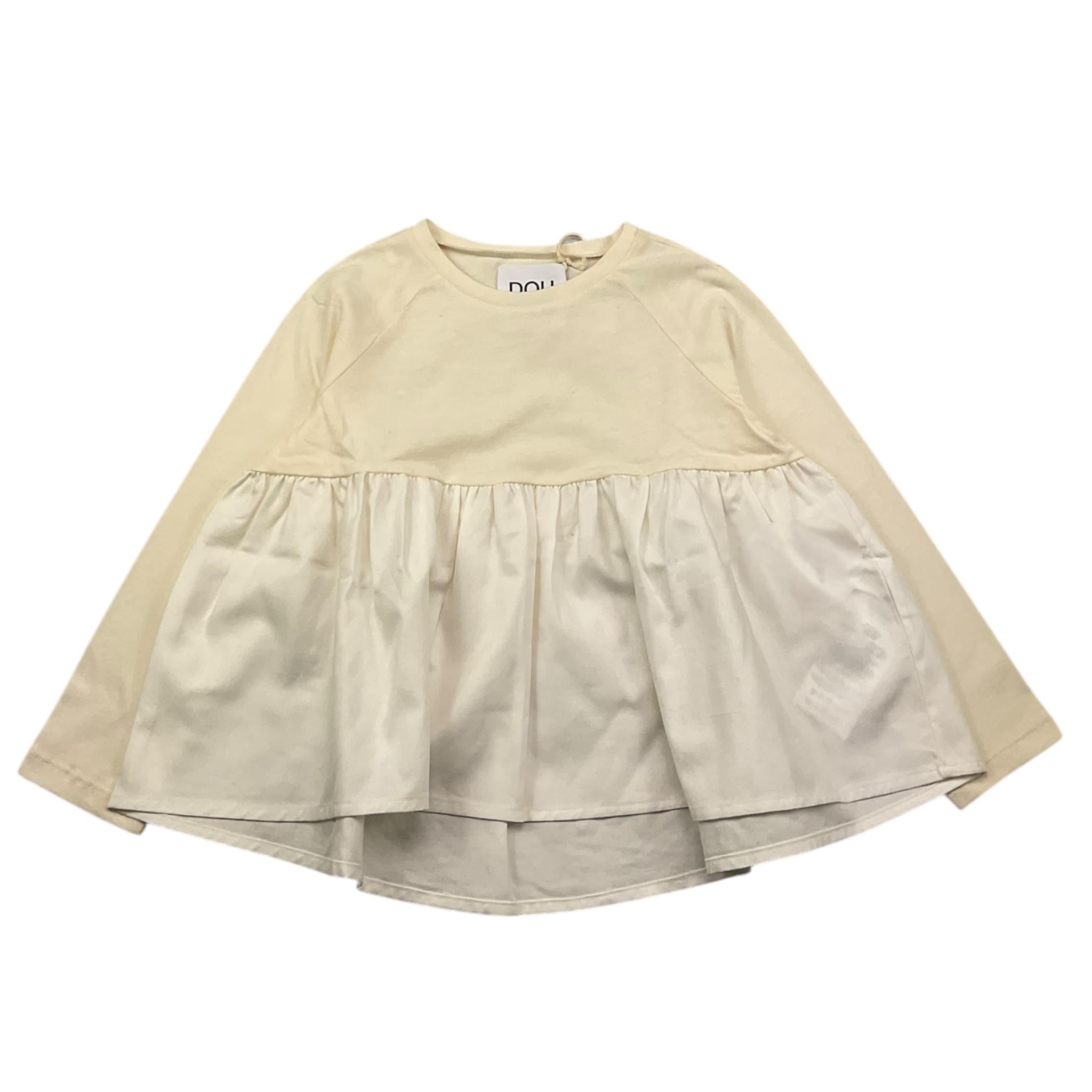 DOU DOU shirt girocollo tinta unita Panna per Bambina DV8A20 PANNA DOU DOU 
