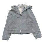 MANILA GRACE felpa tinta unita con cappuccio e zip Grigio per Bambina MFBF24W225 GRIGIO MANILA GRACE 