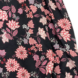 PICCOLA LUDO camicia tinta unita con fantasia fiori Nero per Bambina BS9WB032 NERO PICCOLA LUDO 