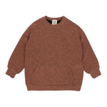 CAFFE' D'ORZO felpa tinta unita lurex girocollo Bronzo per Bambina ZV4A00X BRONZO CAFFE' D'ORZO 