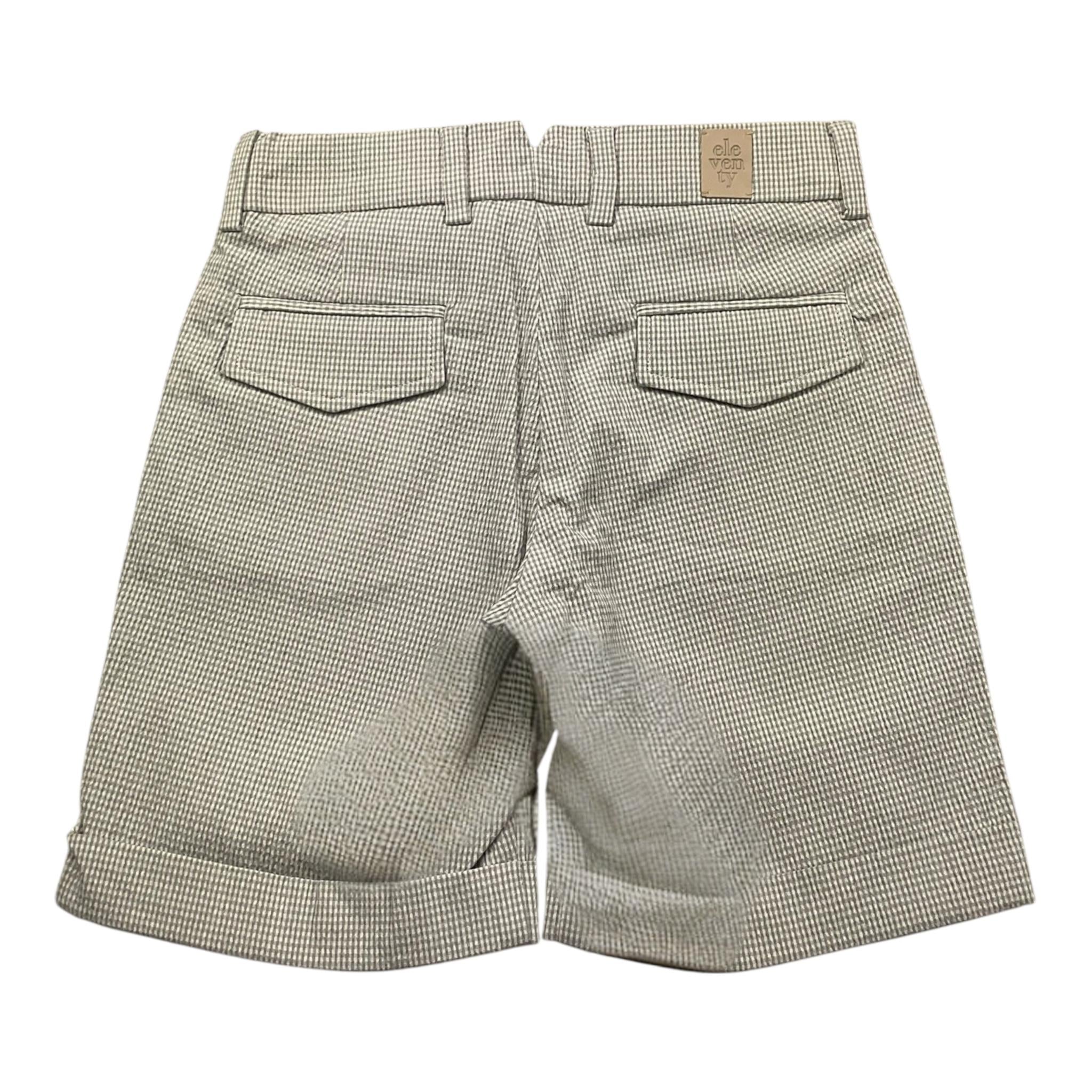 Eleventy Bermuda Tinta Unita con Microfantasia per Bambino EU6P79 BIANCO ELEVENTY 