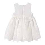 Abel & Lula Abito Cerimonia Tinta Unita con Ricami per Neonata 5013 BIANCO ABEL & LULA 