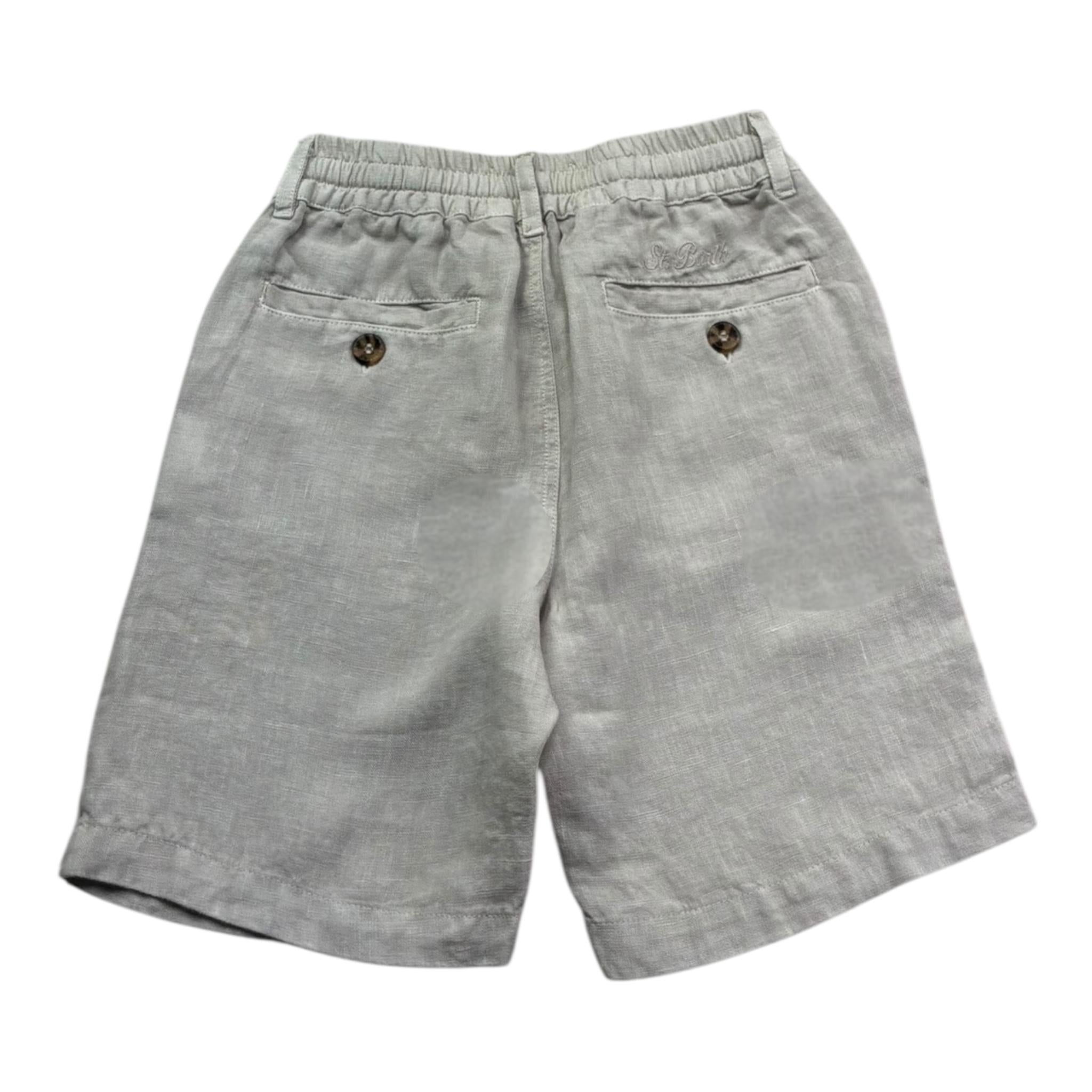 Saint Barth Bermuda Tinta Unita con Elastico In Vita per Bambino ISC0002 SABBIA SAINT BARTH 