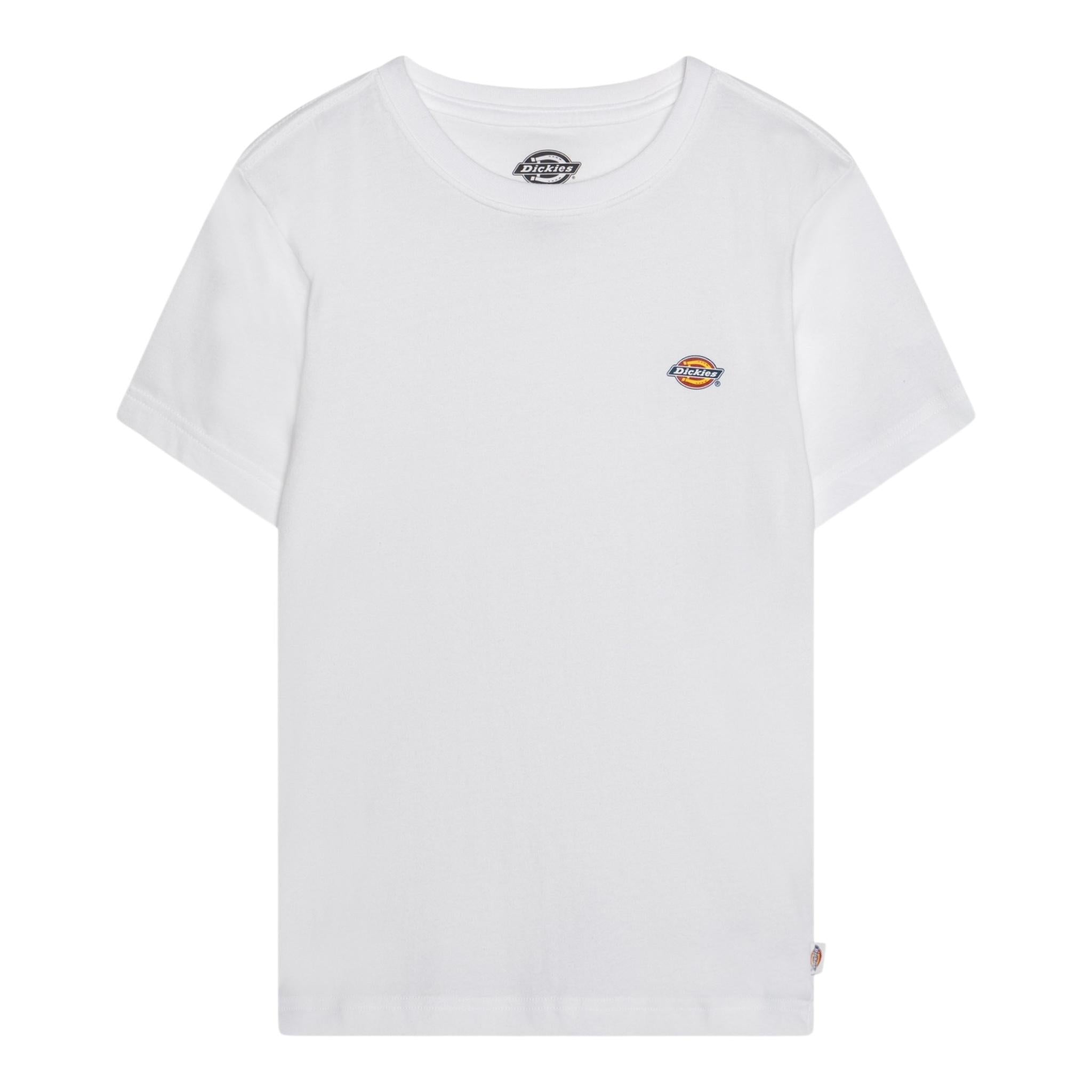 Dickies T-Shirt Girocollo Tinta Unita con Stampa per Bambino DK0KSR640WH1 BIANCO DICKIES 