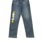 JOHN RICHMOND jeans tinta unita con stampa in contrasto Azzurro per Bambino RBA25238JE AZZURRO JOHN RICHMOND 