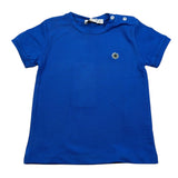 Manuel Ritz T-Shirt Girocollo tinta unita con Logo Blu per Neonato MR2675 BLU MANUEL RITZ 