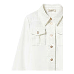 Twinset Camicia Tinta Unita con Tasche per Bambina 251GJ2QQ1 BIANCO TWINSET 