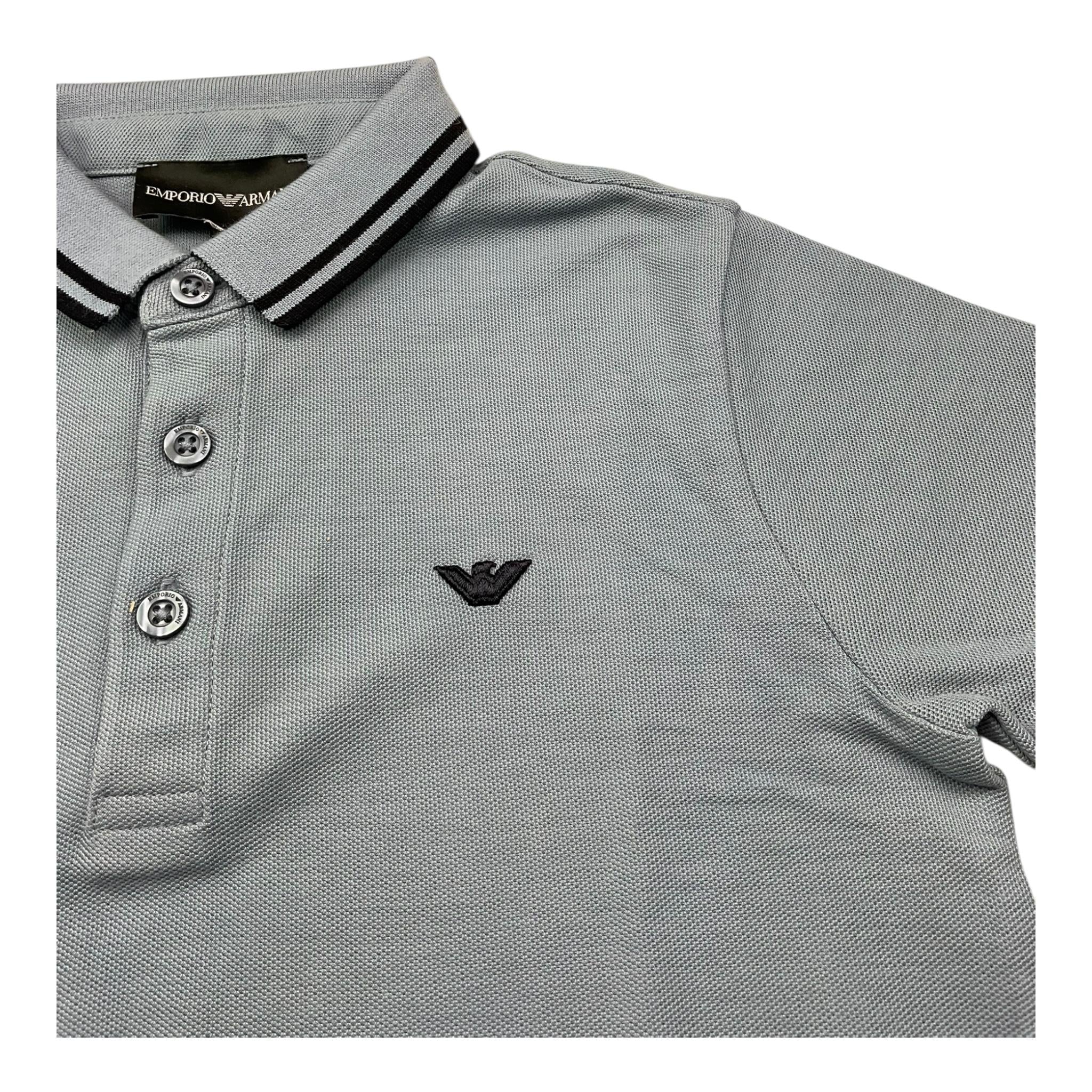 Emporio Armani Polo Mezza Manica Tinta Unita per Bambino 3R4F67 AZZURRO EMPORIO ARMANI 