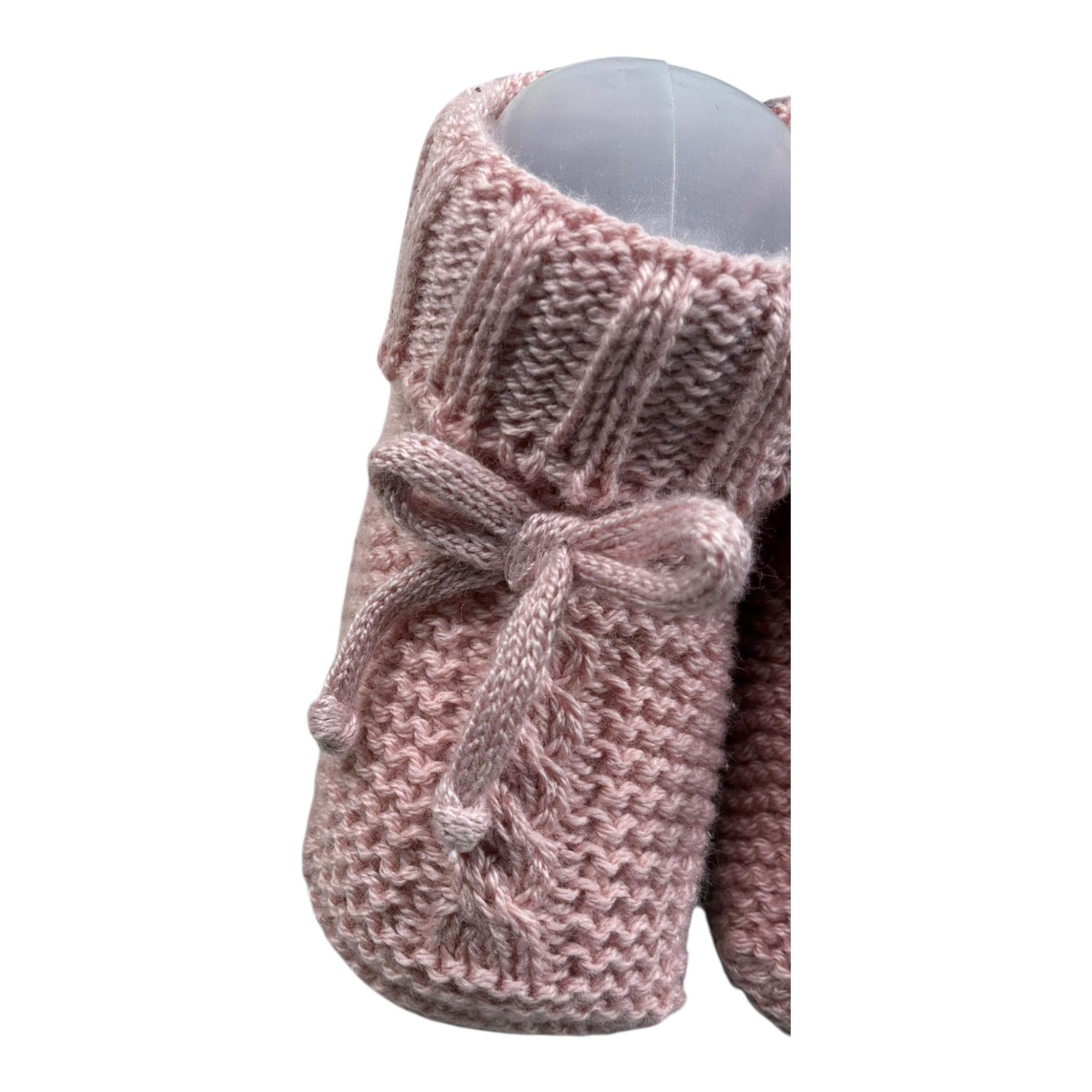 Juliana Babbucce Tinta Unita per Neonata 25228A ROSA JULIANA 