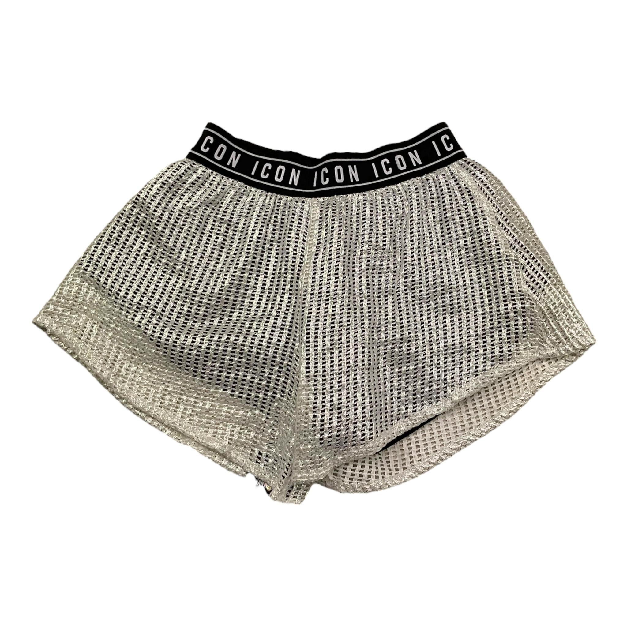 Icon Short Tinta Unita Traforato con Elastico In Vita per Bambina IGSH00687 ARGENTO ICON 