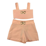 Fun & Fun Completo 2 Pezzi Body-Short Bicolore per Bambina FCBTP1139 PESCA FUN & FUN 
