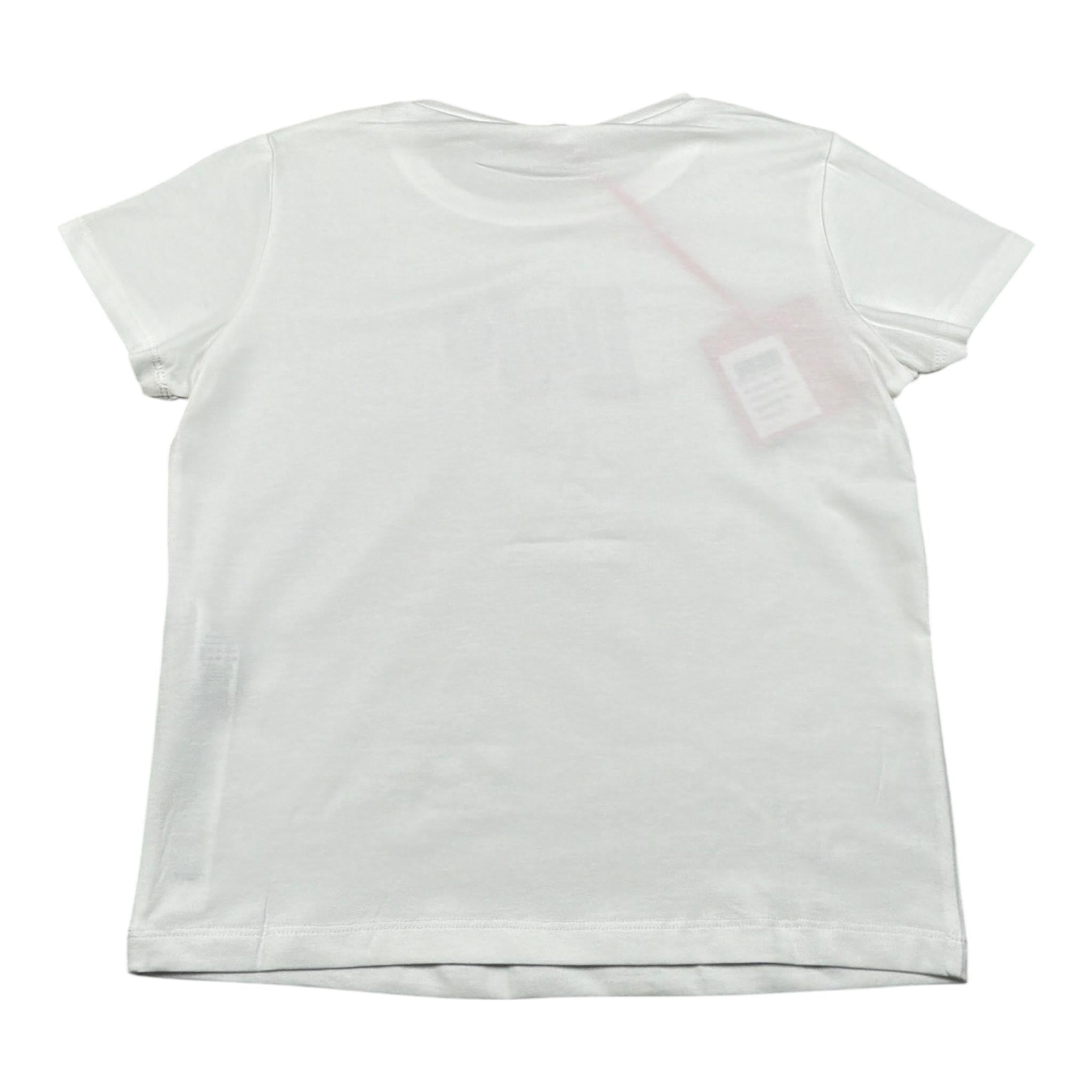 Liu Jo T-Shirt Girocollo tinta unita con Brillantini Bianco per Bambina GA5019XXX BIANCO LIU JO 