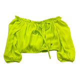 Kocca Top Tinta Unita con Scollo A Barca per Bambina P23JBL9481 VERDE Kocca 