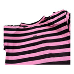 John Richmond T-Shirt Bicolore con Fantasia A Righe per Bambina RGP26132TS ROSA/NERO JOHN RICHMOND 