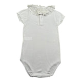 Calamaro Body Mezza Manica Tinta Unita con Colletto per Bambina 19109J BIANCO CALAMARO 